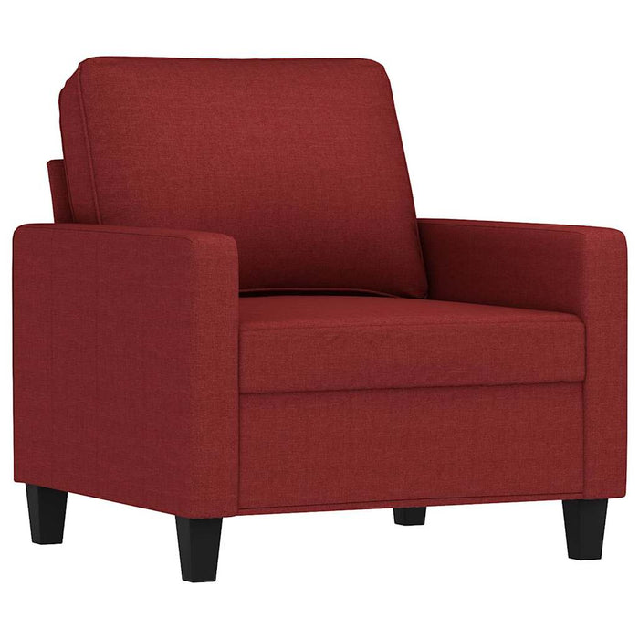 Fotoliu canapea, roșu vin, 60 cm, material textil WALTI