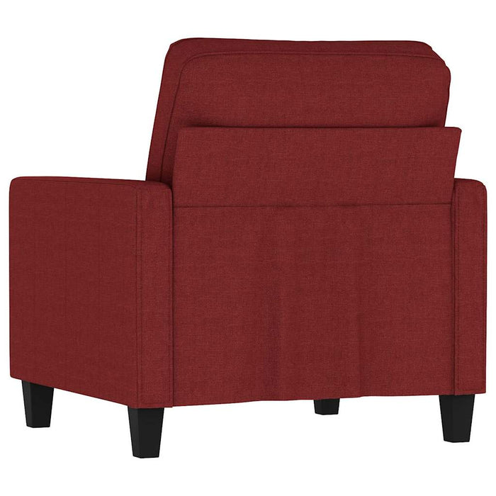 Fotoliu canapea, roșu vin, 60 cm, material textil WALTI