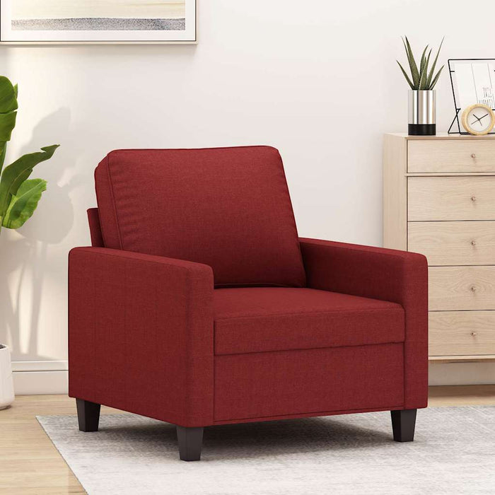 Fotoliu canapea, roșu vin, 60 cm, material textil WALTI