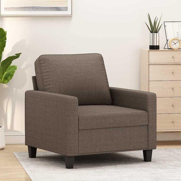 Fotoliu canapea, gri taupe, 60 cm, material textil WALTI
