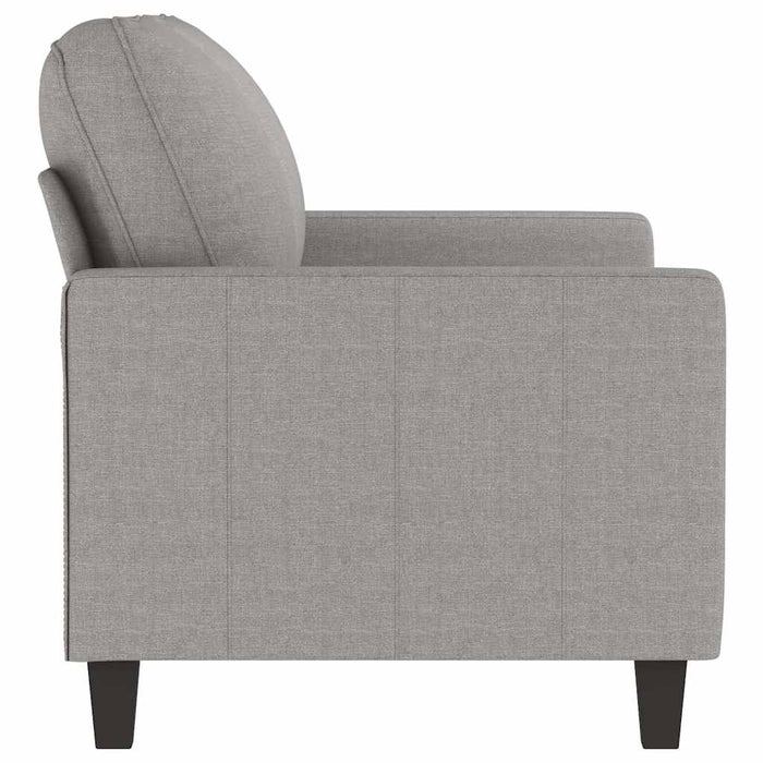 Canapea cu 2 locuri, gri deschis, 120 cm, material textil WALTI