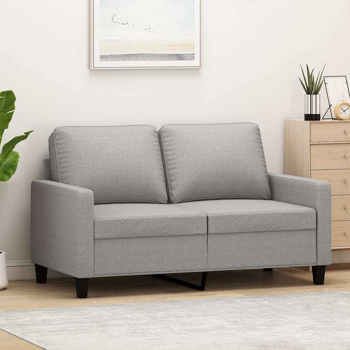 Canapea cu 2 locuri, gri deschis, 120 cm, material textil WALTI