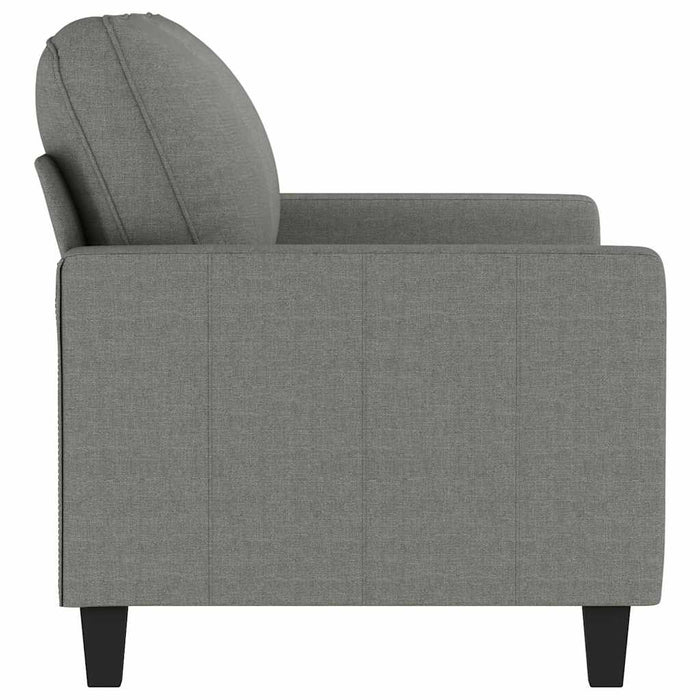 Canapea cu 2 locuri, gri închis, 120 cm, material textil WALTI