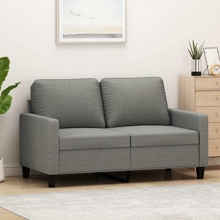 Canapea cu 2 locuri, gri închis, 120 cm, material textil WALTI