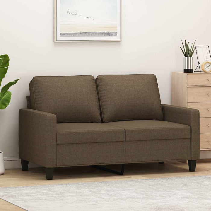 Canapea cu 2 locuri, maro, 120 cm, material textil WALTI