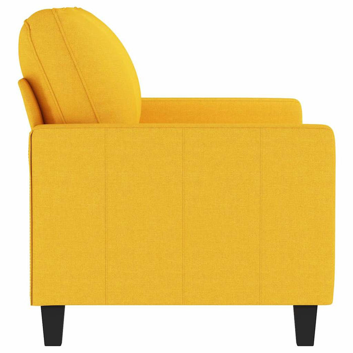 Canapea cu 2 locuri, galben deschis, 120 cm, material textil WALTI