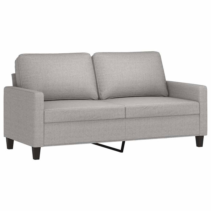 Canapea cu 2 locuri, gri deschis, 140 cm, material textil WALTI