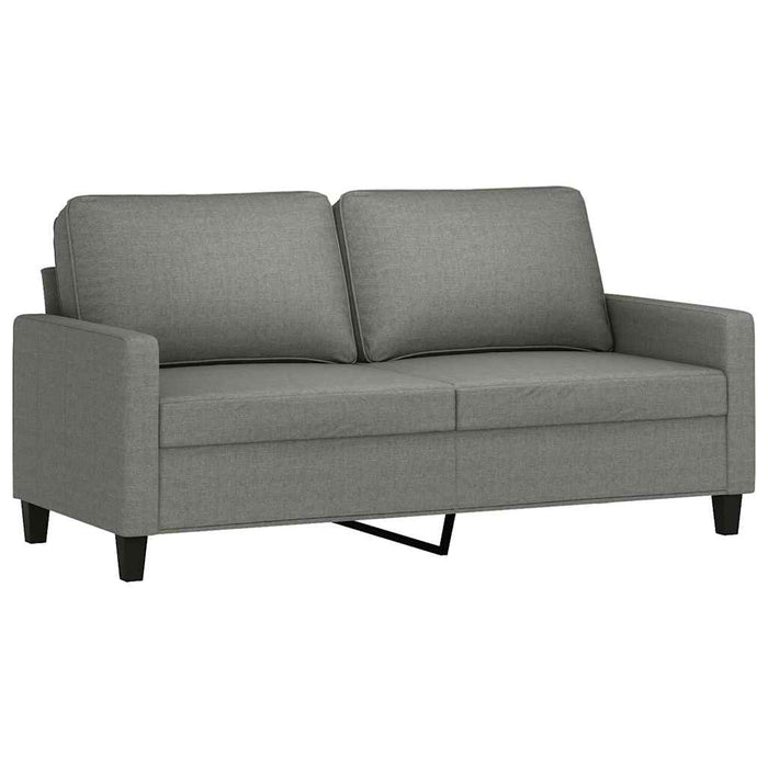 Canapea cu 2 locuri, gri închis, 140 cm, material textil WALTI