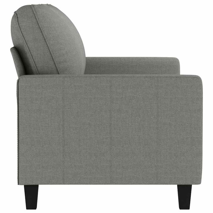 Canapea cu 2 locuri, gri închis, 140 cm, material textil WALTI