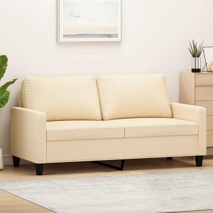 Canapea cu 2 locuri, crem, 140 cm, material textil WALTI