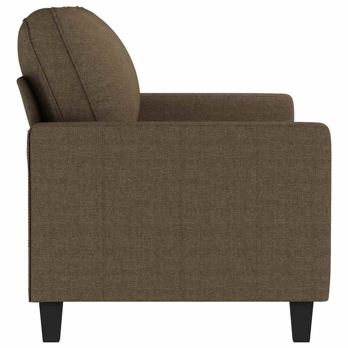 Canapea cu 2 locuri, maro, 140 cm, material textil WALTI