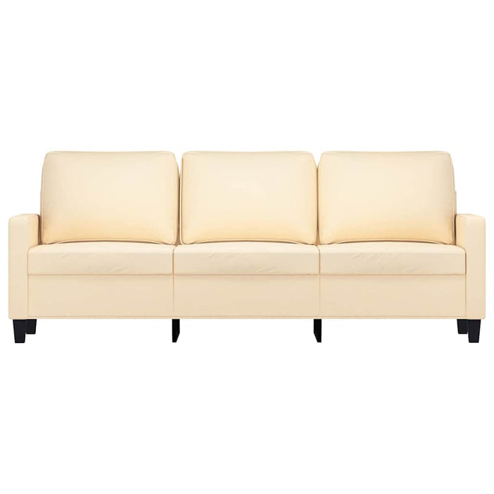 Canapea cu 3 locuri, crem, 180 cm, material textil WALTI