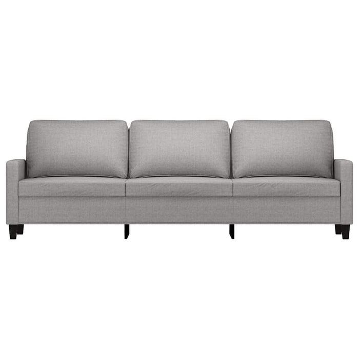 Canapea cu 3 locuri, gri deschis, 210 cm, material textil WALTI