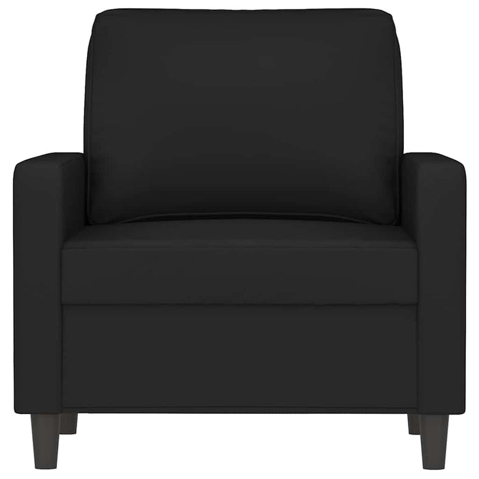 Fotoliu canapea, Negru, 60 cm, catifea WALTI