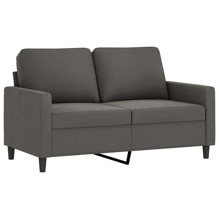Canapea cu 2 locuri, gri închis, 120 cm, catifea WALTI