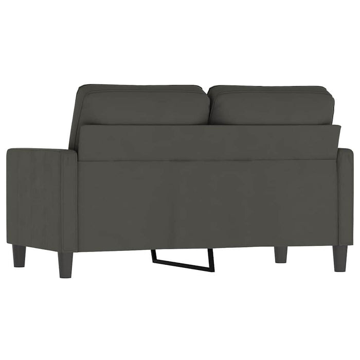 Canapea cu 2 locuri, gri închis, 120 cm, catifea WALTI