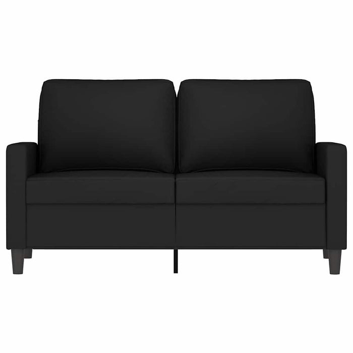 Canapea cu 2 locuri, negru, 120 cm, catifea WALTI