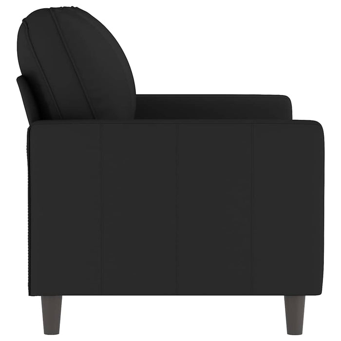 Canapea cu 2 locuri, negru, 120 cm, catifea WALTI