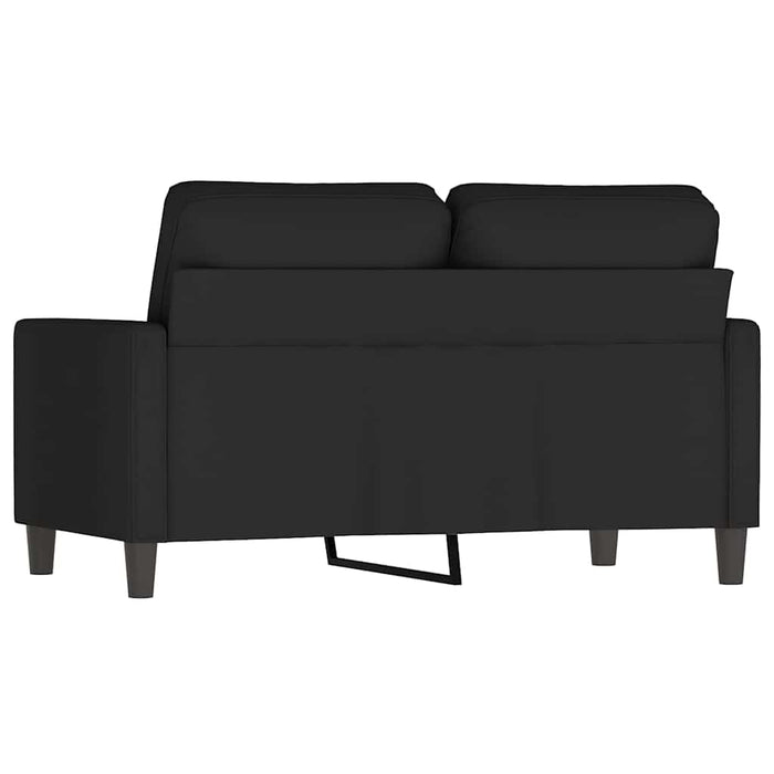 Canapea cu 2 locuri, negru, 120 cm, catifea WALTI