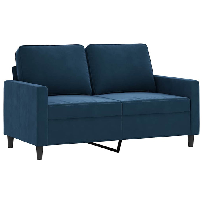Canapea cu 2 locuri, albastru, 120 cm, catifea WALTI
