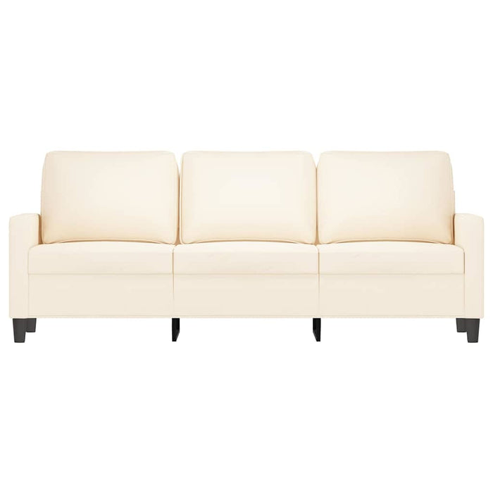 Canapea cu 3 locuri, crem, 180 cm, catifea WALTI