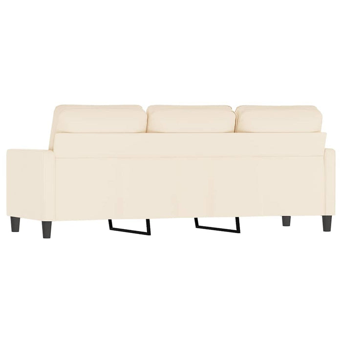 Canapea cu 3 locuri, crem, 180 cm, catifea WALTI