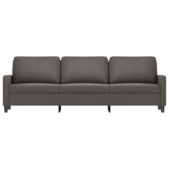 Canapea cu 3 locuri, gri închis, 210 cm, material catifea WALTI