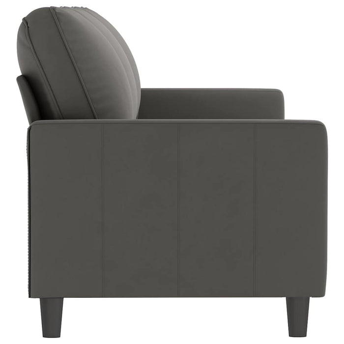 Canapea cu 3 locuri, gri închis, 210 cm, material catifea WALTI