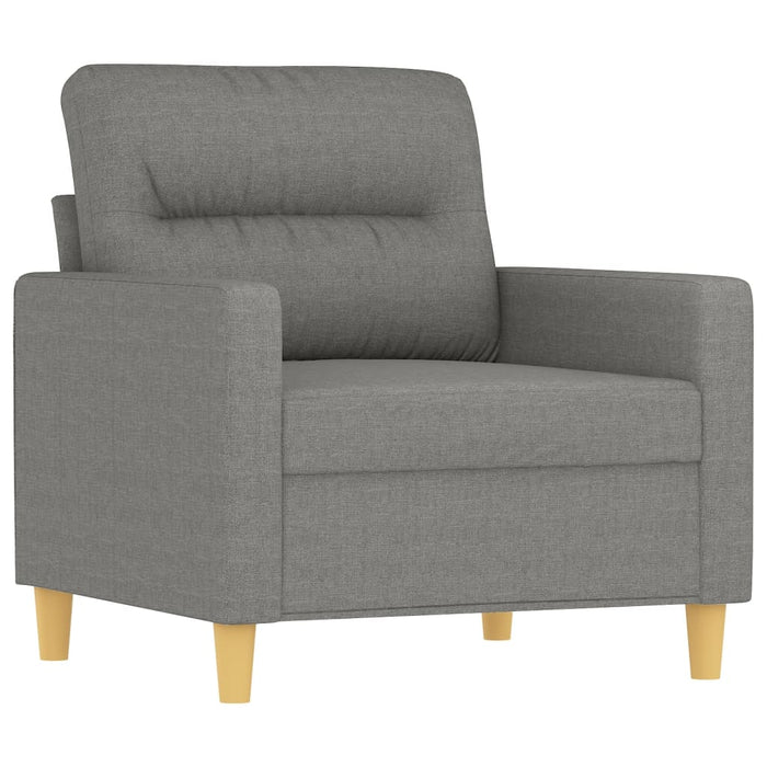 Fotoliu canapea, gri închis, 60 cm, material textil - WALTI WALTI