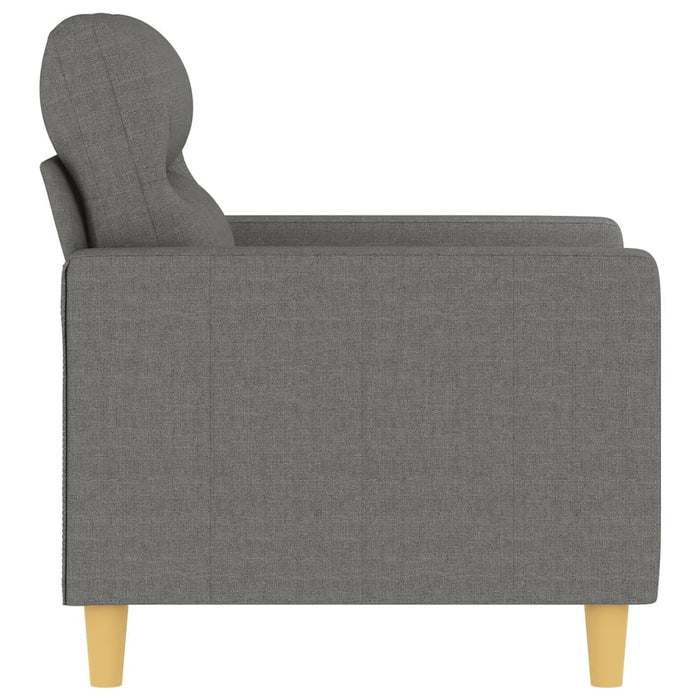 Fotoliu canapea, gri închis, 60 cm, material textil - WALTI WALTI