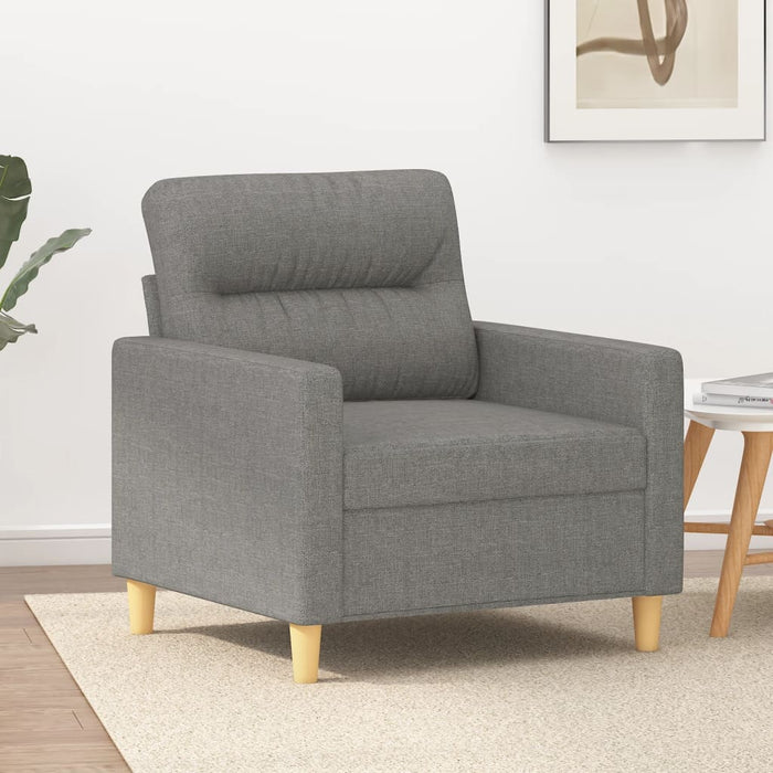 Fotoliu canapea, gri închis, 60 cm, material textil - WALTI WALTI