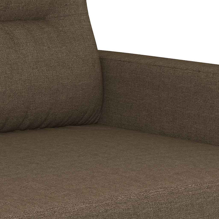 Canapea cu 2 locuri, maro, 120 cm, material textil WALTI