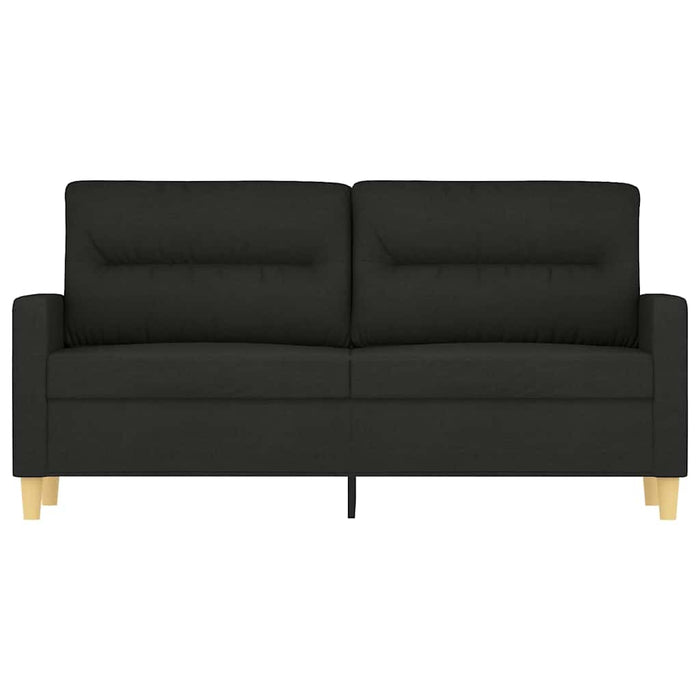 Canapea cu 2 locuri, negru, 140 cm, material textil WALTI