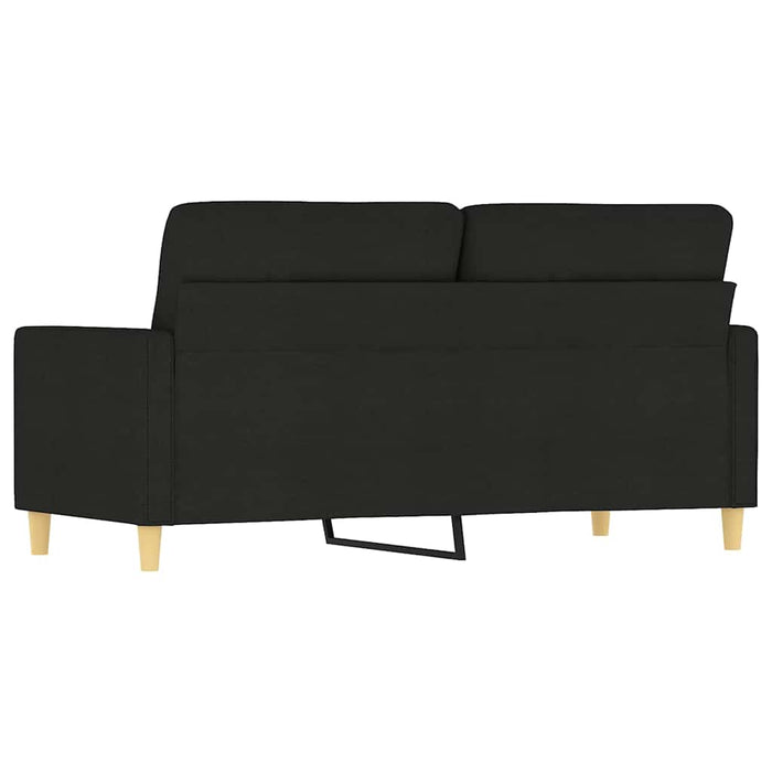 Canapea cu 2 locuri, negru, 140 cm, material textil WALTI