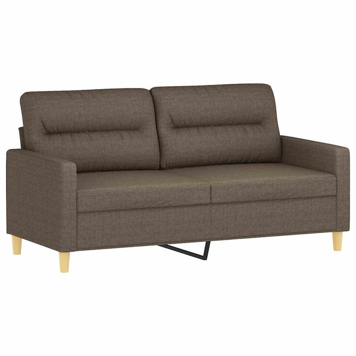 Canapea cu 2 locuri, gri taupe, 140 cm, material textil WALTI