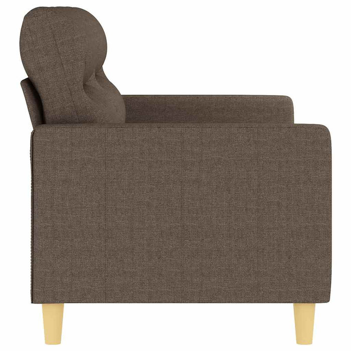 Canapea cu 2 locuri, gri taupe, 140 cm, material textil WALTI