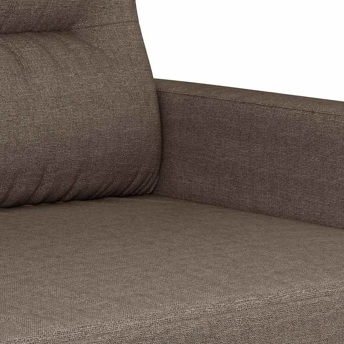 Canapea cu 2 locuri, gri taupe, 140 cm, material textil WALTI