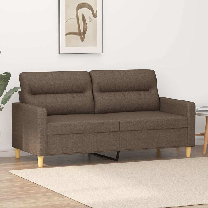 Canapea cu 2 locuri, gri taupe, 140 cm, material textil WALTI
