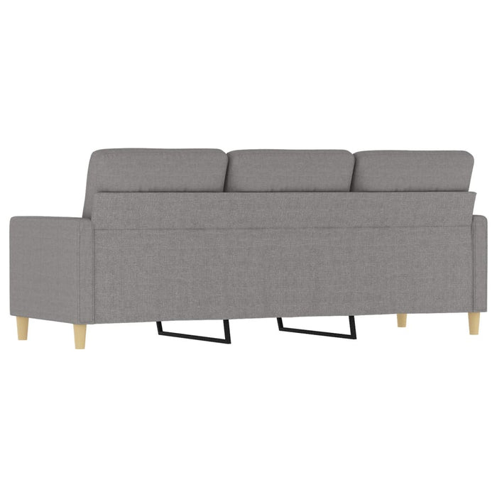 Canapea cu 3 locuri, gri deschis, material 180CM textil WALTI