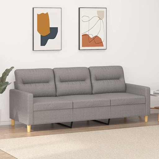 Canapea cu 3 locuri, gri deschis, material 180CM textil - WALTI WALTI