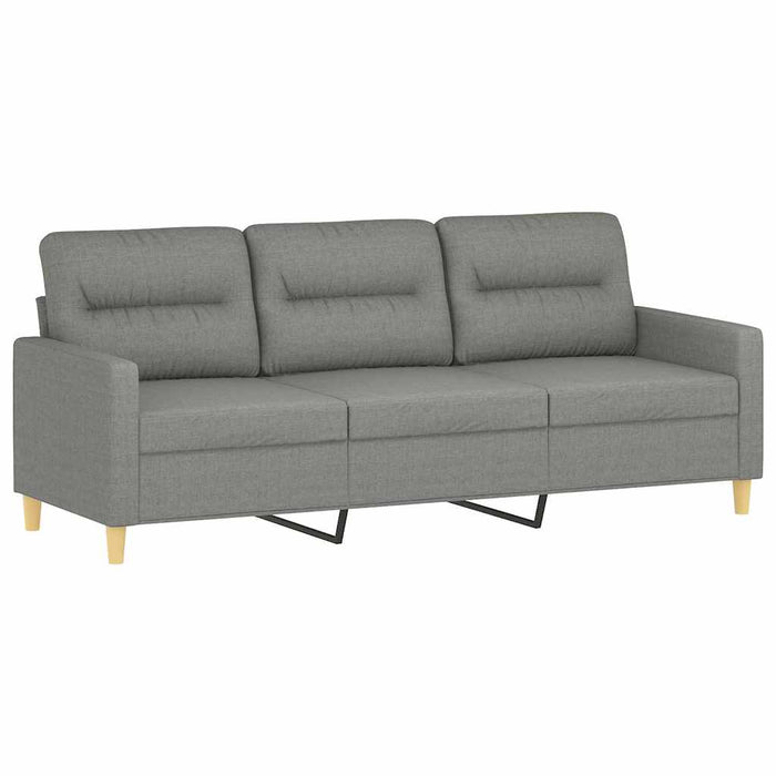 Canapea cu 3 locuri, gri închis, 180 cm, material textil WALTI