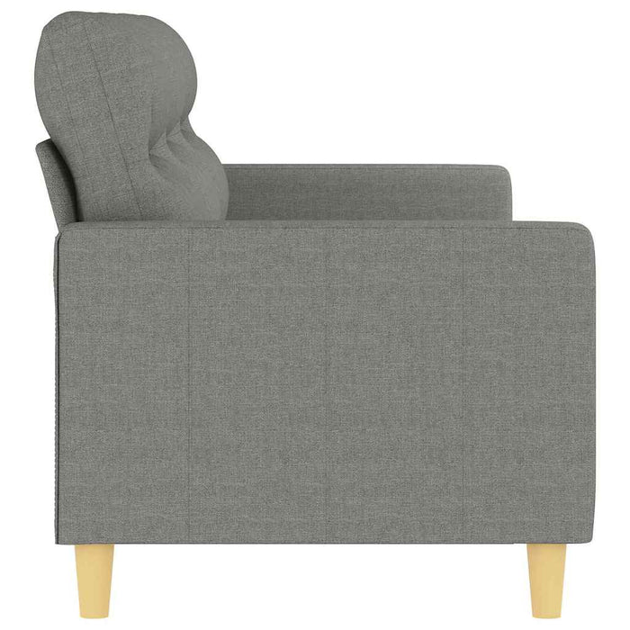 Canapea cu 3 locuri, gri închis, 180 cm, material textil WALTI