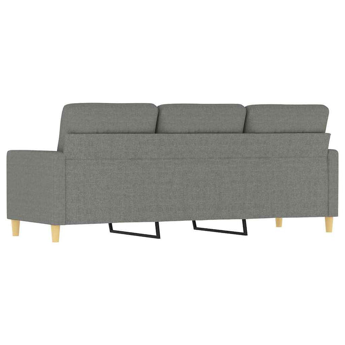 Canapea cu 3 locuri, gri închis, 180 cm, material textil WALTI