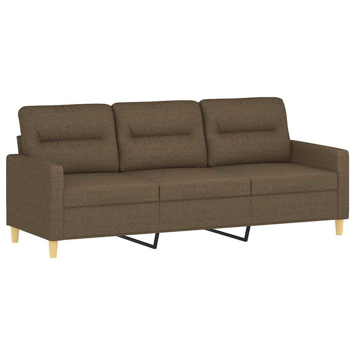 Canapea cu 3 locuri, maro, 180 cm, material textil WALTI