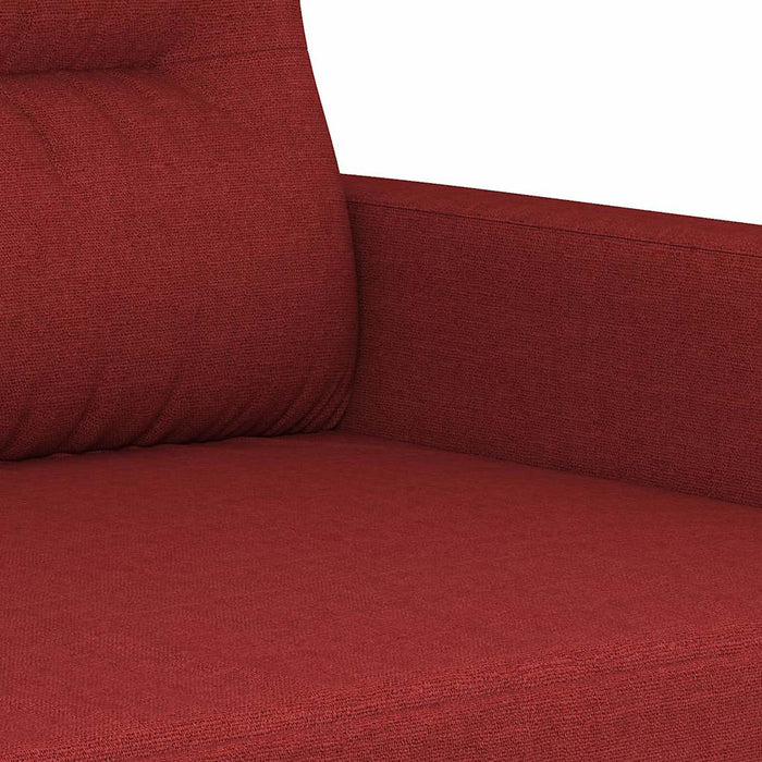 Canapea cu 3 locuri, roșu vin, 180 cm, material textil WALTI