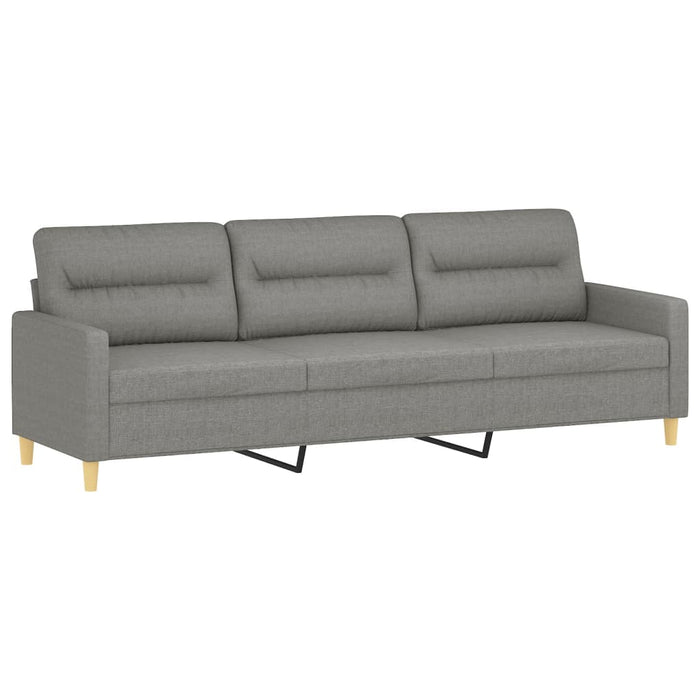Canapea cu 3 locuri, gri închis, 210 cm, material textil WALTI
