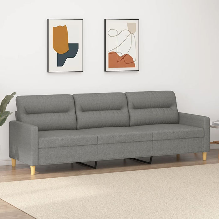 Canapea cu 3 locuri, gri închis, 210 cm, material textil WALTI