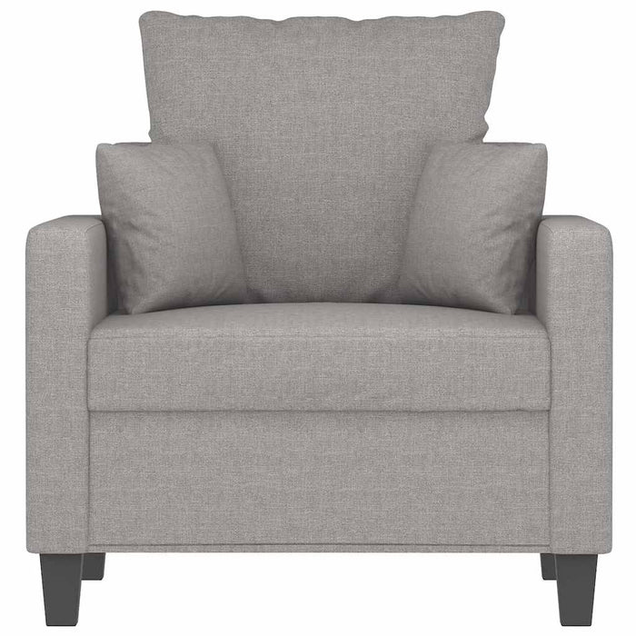 Fotoliu canapea, gri deschis, 60 cm, material textil WALTI
