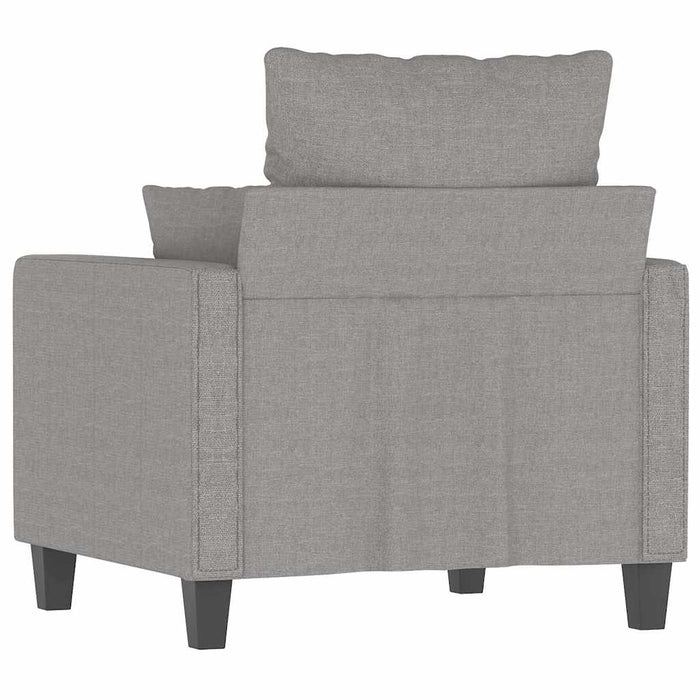 Fotoliu canapea, gri deschis, 60 cm, material textil WALTI