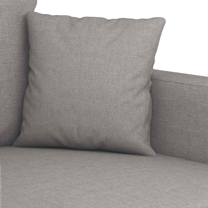Fotoliu canapea, gri deschis, 60 cm, material textil WALTI